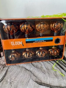 NIB JackOLantern Halloween Motion Activated Pumpkin String Lights W/Sound Music - Picture 1 of 4