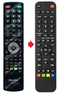 Ersatz Fernbedienung passend für Hisense ER-00016 / ER00016 - Bild 1 von 5