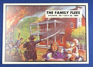 1962 Topps Civil War News - #75 "The Family Flees" - ExMt Condition