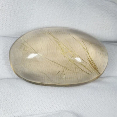 116.45 ct SHIMMERING RARE - UNTREATED - NATURAL RUTILE QUARTZ - CABOCHON N1 - Image 1 of 2