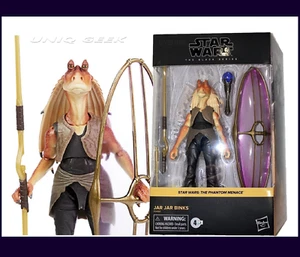 Star Wars The Black Series Deluxe JAR JAR BINKS Action Figure Phantom Menace #1 - Picture 1 of 10