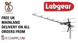 Labgear LABGT12 High Gain TV Aerial TV Signals In Medium & Strong Strength Areas - Picture 1 of 1