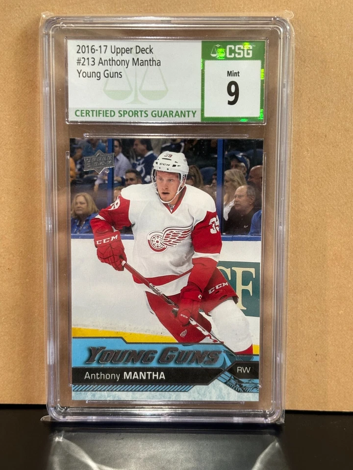 2016 Upper Deck Anthony Mantha Young Guns CSG 9 Mint #213 Capitals - Image 1 of 2