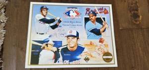 1991 UPPER DECK GEDENKBLATT BRAVES CARTY EVANS CHAMBLISS BURROUGHS BROCK - Bild 1 von 1