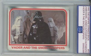 James Earl Jones 1980 Topps Star Wars Empire Strikes Back #50 Auto MAN COA