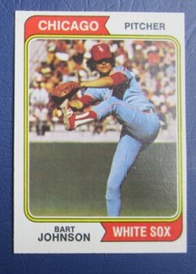 1974 Topps Bart Johnson (Chicago White Sox) #147 NRMT/MT