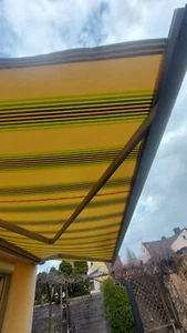 Kippgelenkarm-Kassetten-Markise - Breite 4,50 m x Ausfall 4,00 m - Bild 1 von 6