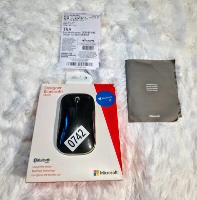 Microsoft 1679 Designer Bluetooth BT4.0 Mouse 7N5-00001 Bluetrack Technolgy - Image 1 of 4