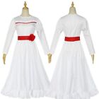 Kids Annabelle Costume Scary Adult Girls Evil Doll Christmas Fancy Dress Outfit