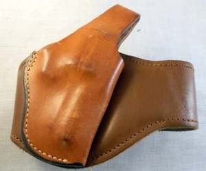 Vintage Bianchi #12 Small Revolver Tan Leather Ankle Holster RH - Picture 1 of 7