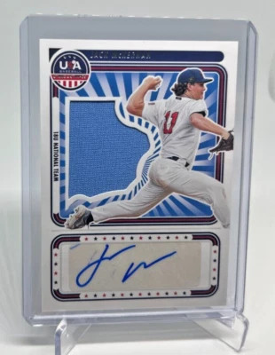 2024 Panini Stars & Stripes JACK MCKERNAN RC Jersey Patch AUTO 47/199 - Image 1 of 2