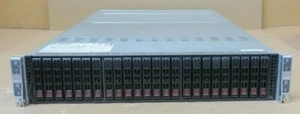 Supermicro SuperServer 2028TP-HC0R 24-Bay CTO 4-Node Server X10DRT-P 2x PSU - Picture 1 of 2