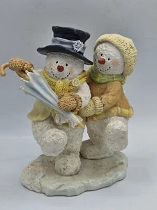 Russ Berrie and Co. Ice Sculptures "Snow Dancin" #21370 Winter Figurine - Picture 1 of 7