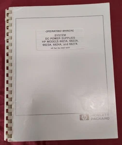 HP DC POWER 6600 SERIES SUPPLIES Operating Manual - Picture 1 of 2