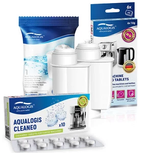 2x Water Filter, Descaler TZ80002 Cleaning Tablets TZ80001 For Siemens EQ Serie - Picture 1 of 11
