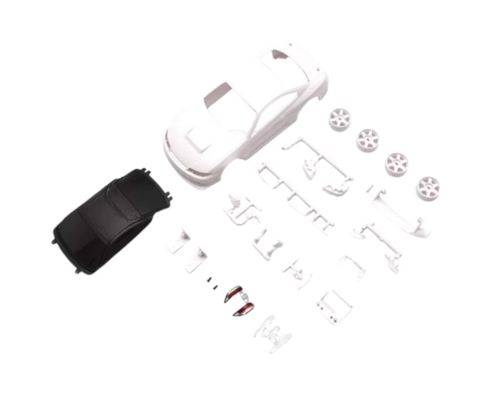 Kyosho Nissan Silvia S-15 Mini-Z Karosserie mit 4WD Felgen ohne Lackierung ... - Bild 1 von 1