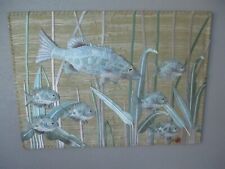 VTG 1970S FIBER ART BY DON FREEDMAN IN THE REEF TAPASTRY WALL HANGING 48"X34"