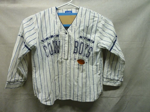 VINTAGE Team NFL ESLEEP DALLAS COWBOYS Americas Team Pajama Top Med Cover