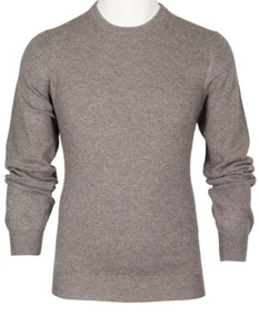 Fedeli Rundhalspullover in braunbeige meliert aus Kaschmir - Picture 1 of 10