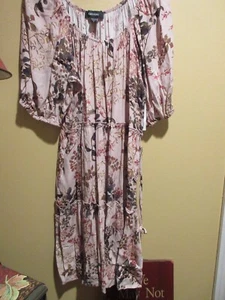 KAREN KANE TIERED SHIRT DRESS N.W.T SIZE L..REDUCED - Picture 1 of 7