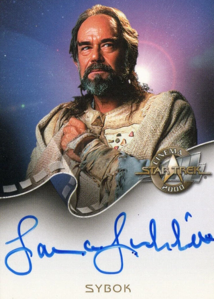 Star Trek Cinema 2000 Auto Autograph Card A10 Lawrence Luckinbill as Sybok - Image 1 of 1