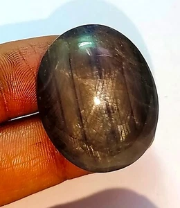 Blue Star Sapphire Loose Gemstone Natural Oval Cabochon 244 Cts D99 - Picture 1 of 3