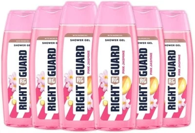 Right Guard Womens Shower Gel With Magic Micro Oil Pink Jasmine 250ml x 6