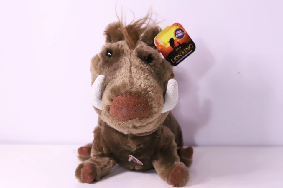 Disney The Lion King Movie Talking Pumbaa Plush Stuffed Animal Pumba Sound 8”