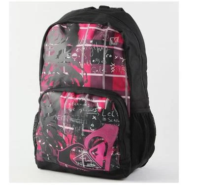 MUJER NIÑA ROXY MOCHILA VISTA TRANSPARENTE ROSA NEGRO LOGO BOLSO ESCOLAR NUEVO $55 Foto 1 de 3