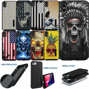 Funda Antigolpes para Apple iPhone XS Max, Negra Híbrida Doble Capa Cubierta - Imagen 1 de 53