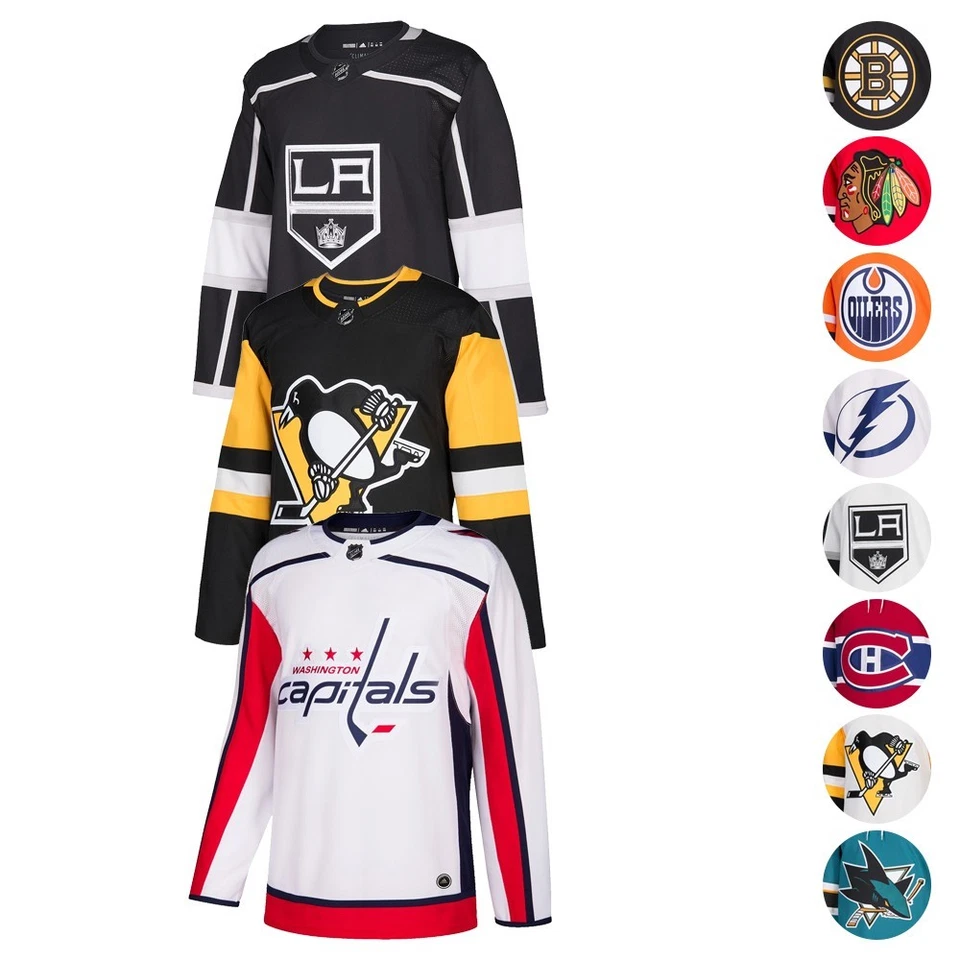 Camiseta deportiva 2017-18 NHL Adidas auténtica On-Ice Home Away Climalite colección para hombre Foto 1 de 1