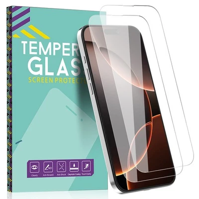 Протектор экрана для iPhone 15 Pro Max 16 14 13 12 11 полностью прозрачное закаленное стекло - Изображение 1 из 4