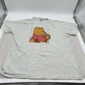 Vintage 90s Hanes Beefy T-Shirt Disney Winnie The Pooh Single Stitch Large 42-44 - Picture 1 of 13