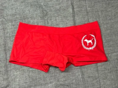 BRAGAS BOXER CORTAS VINTAGE VICTORIA'S SECRET ROSA YOGA NUEVAS PEQUEÑAS Foto 1 de 3