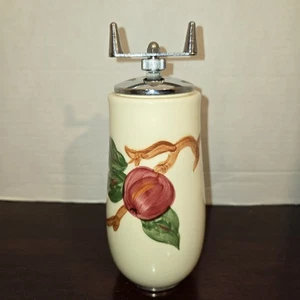 Vintage Franziskaner Apfelmuster bauchige Pfeffermühle 71/4" hoch, Kalifornien, seltene Rarität - Bild 1 von 11