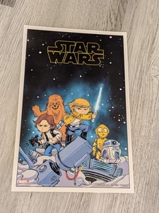 STAR WARS #1 Skottie Young Variant LITHOGRAPH. Good Condition. - Imagen 1 de 8