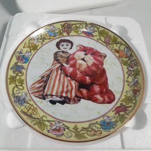 Bagpuss Nadeliene Porzellan Teller 22ct Gold Danbury Mint 20,5cm 2000 Boxed Vintage - Bild 1 von 15