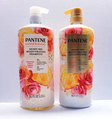 Pantene Essential Botanicals Moroccan Rose & Manuka Honey Shampoo + Conditioner - Image 1 of 4