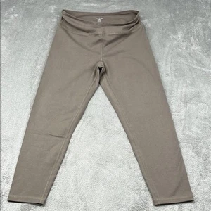 NEW MATE The Label XL Pebble Beige Organic Stretch Midi Leggings - Picture 1 of 7