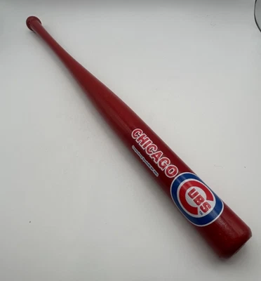 Chicago Cubs Red Souvenir Mini Baseball Bat - Coopersburg Sports 18" MLBP 2003 - Image 1 of 4