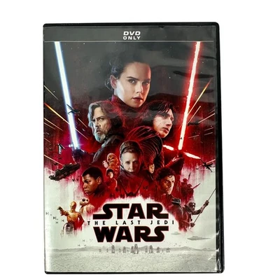 Star Wars The Last Jedi 2017 PG13 Daisy Ridley Disney DVD SciFi Action Adventure - Image 1 of 4
