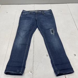 Kut From The Kloth Jeans Womens 12 Blue Catherine Relaxed Boyfriend Distressed - Picture 1 of 7