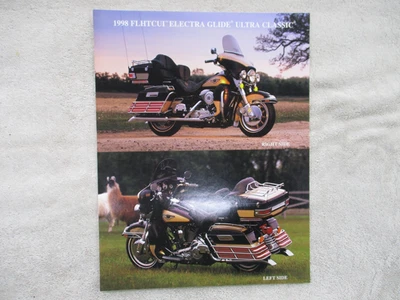 Harley Davidson Electra Glide 1998 FLHTCUI folleto folleto folleto póster Foto 1 de 3