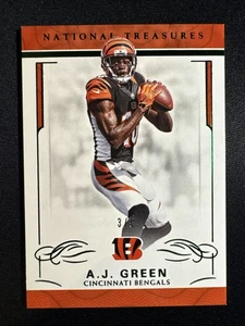 2016 Panini National Treasures AJ Green /5 Emerald Bengals  - Picture 1 of 2