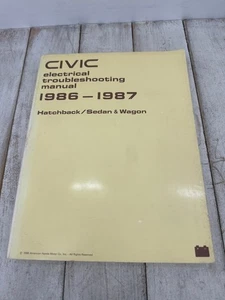 Civic Electrical Troubleshooting Manual 1986-1987 Hatchback Sedan Wagon Honda - Picture 1 of 5