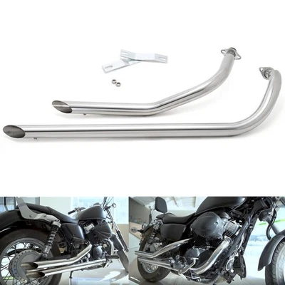 Full Shots Staggered Exhaust Muffler Pipe for Honda VT750 Shadow 750 Spirit ACE - Image 1 of 4