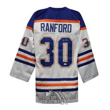 Bill Ranford Autographed Edmonton Custom White Hockey Jersey - JSA