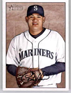 2007 Heritage Bowman Felix Hernandez MLB Base Card PWE Mariners #199 - Picture 1 of 2