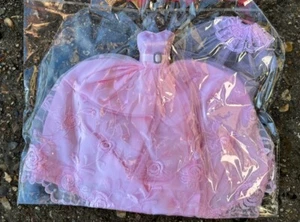 Quality 3 Layer Lace Baby Pink Dress Lace Princess Wedding Outfit Dolls Dress - Picture 1 of 2