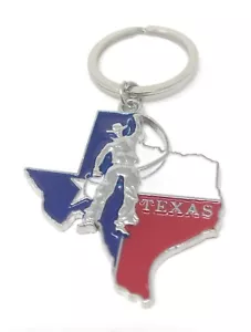 Lamatar1 Texas Key Chain, Texas Lone Star on Texas State Map - Picture 1 of 1